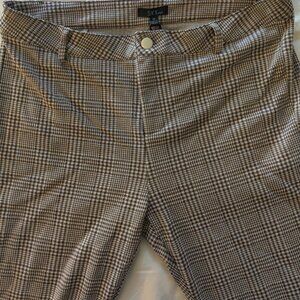 Sky Plus Brown Plaid Pants